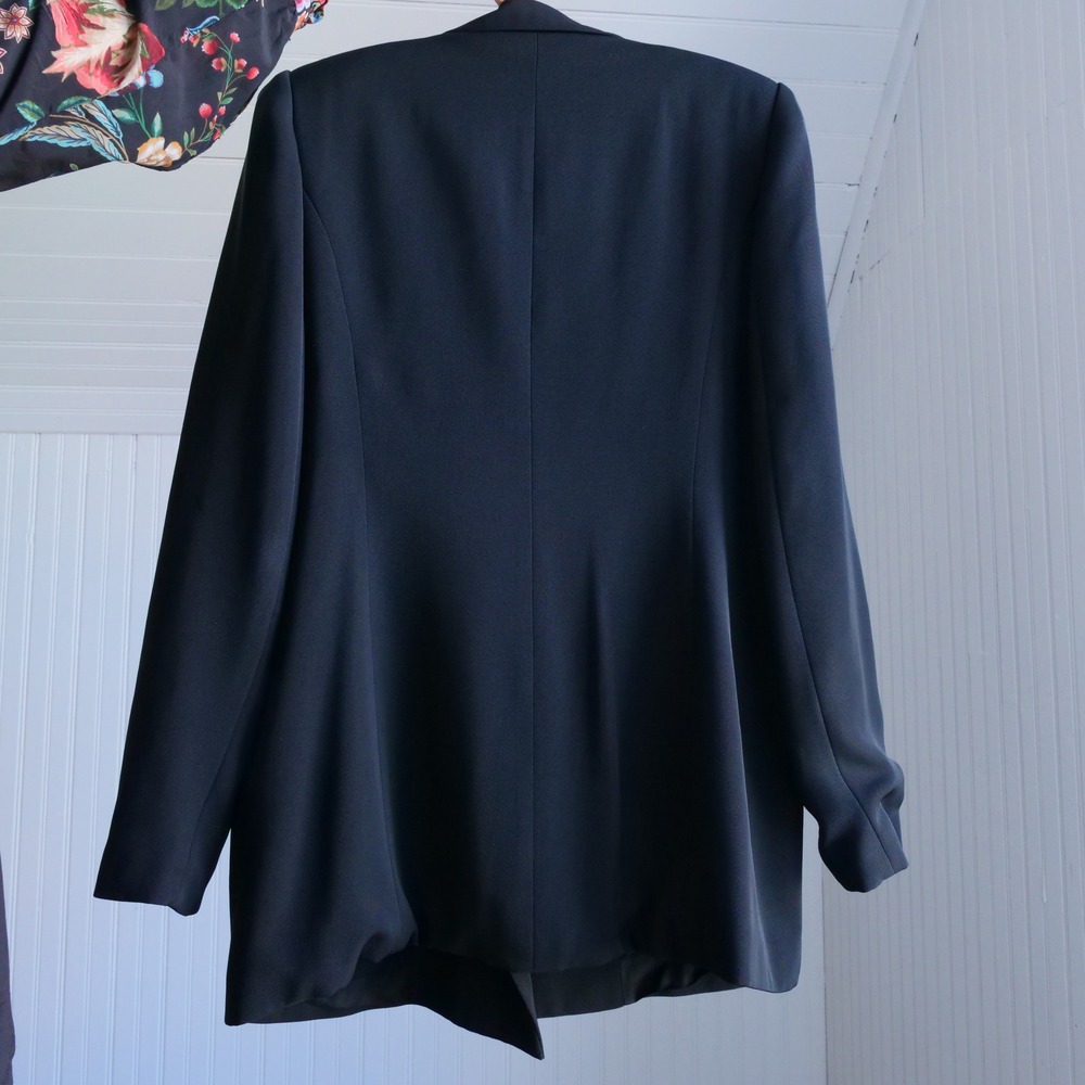 90s Maison Christine black double breasted‎ longline blazer - Picture 7 of 8